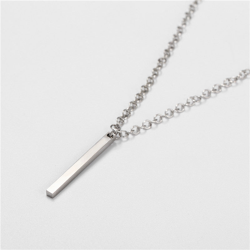 Men's Hip Hop Stainless Steel And Pendant Simple Necklaces