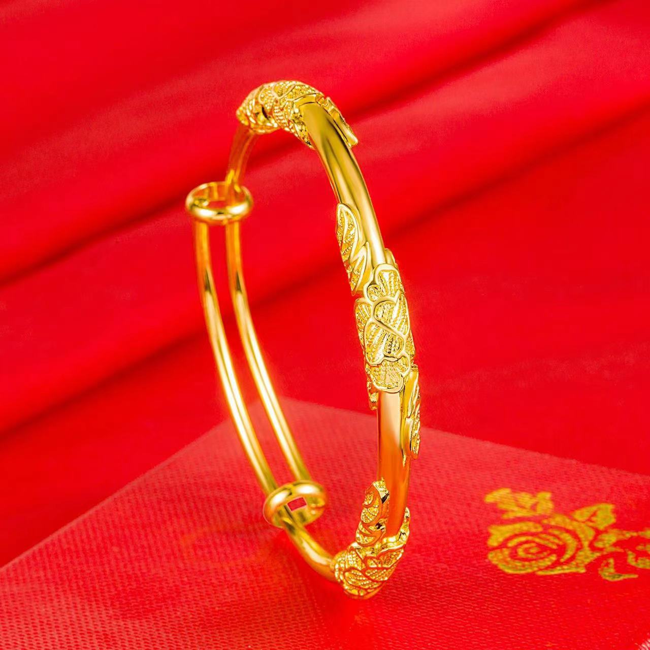 Rattan Fashion High-grade Flower Timbo Branches Leaves Push-pull Gifts Bracelet