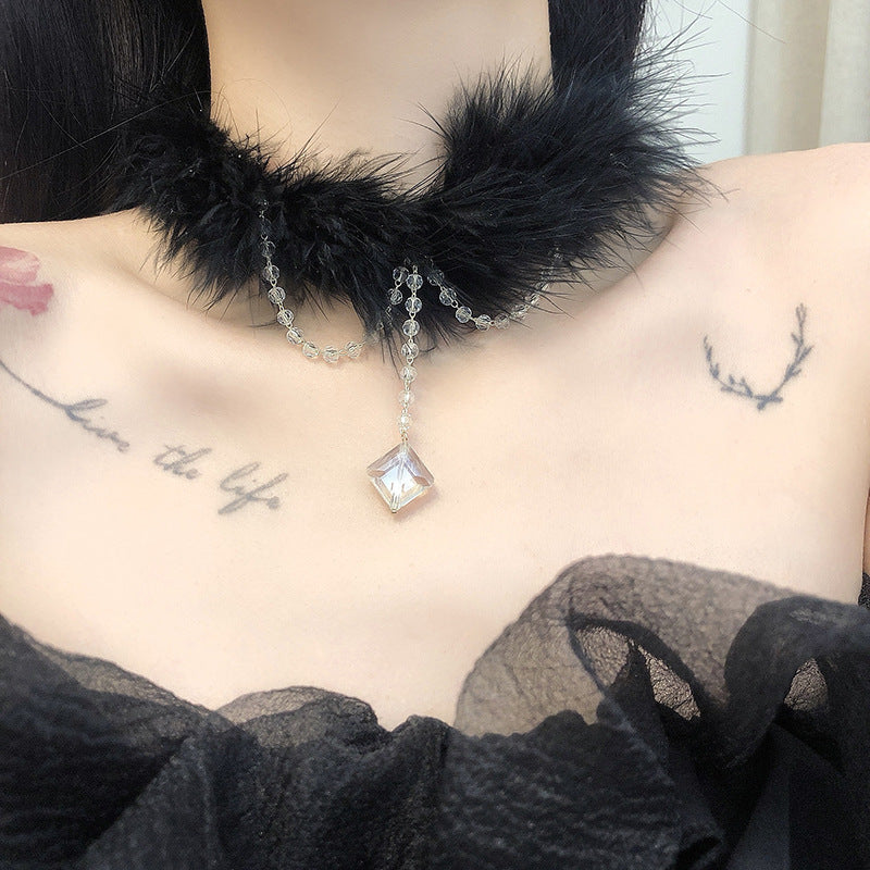 Furry Sexy Christmas Short Neckband Collar Necklaces