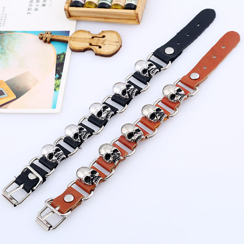 Ornament Personality Trend Punk Cattle Leather Bracelets