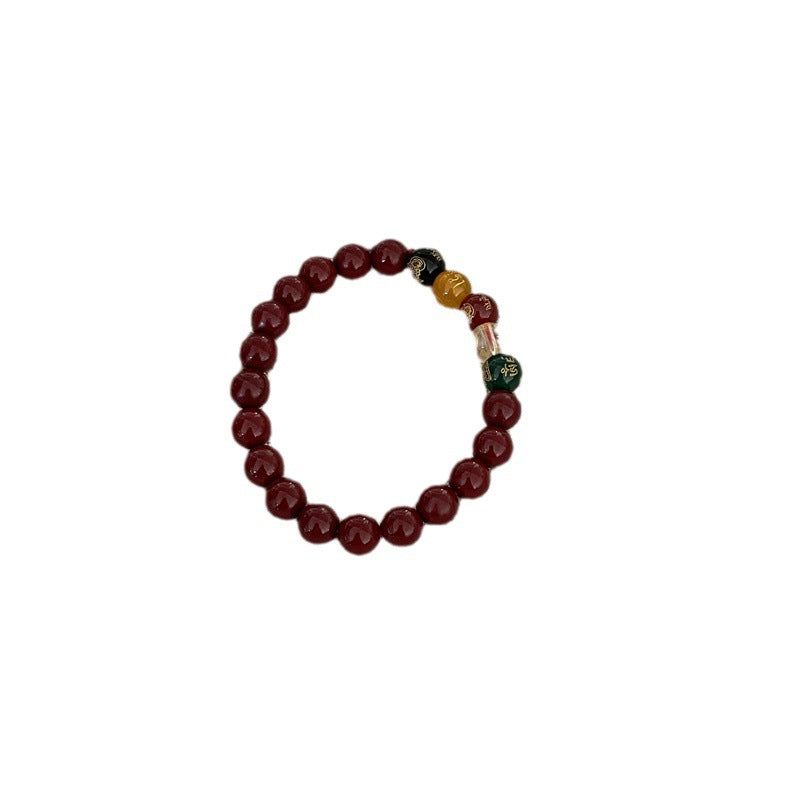 Women's Style Lucky Garnet Beaded Design Temperament Bracelets