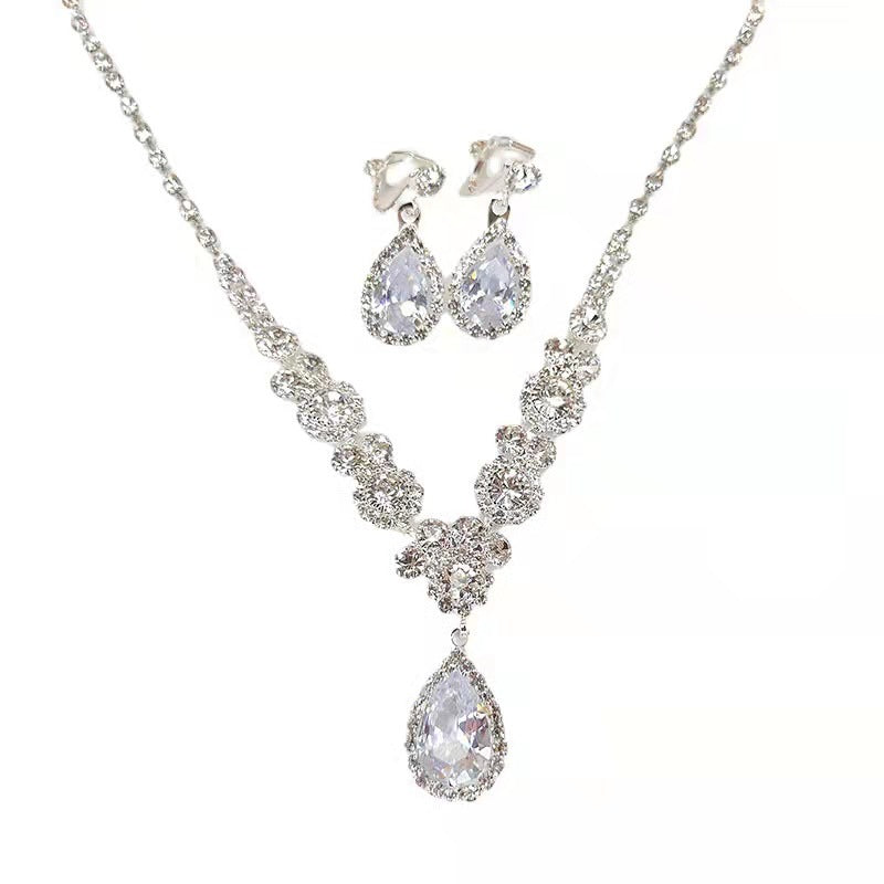 Brilliant Rhinestones Zircon Angels Cry Water Rings