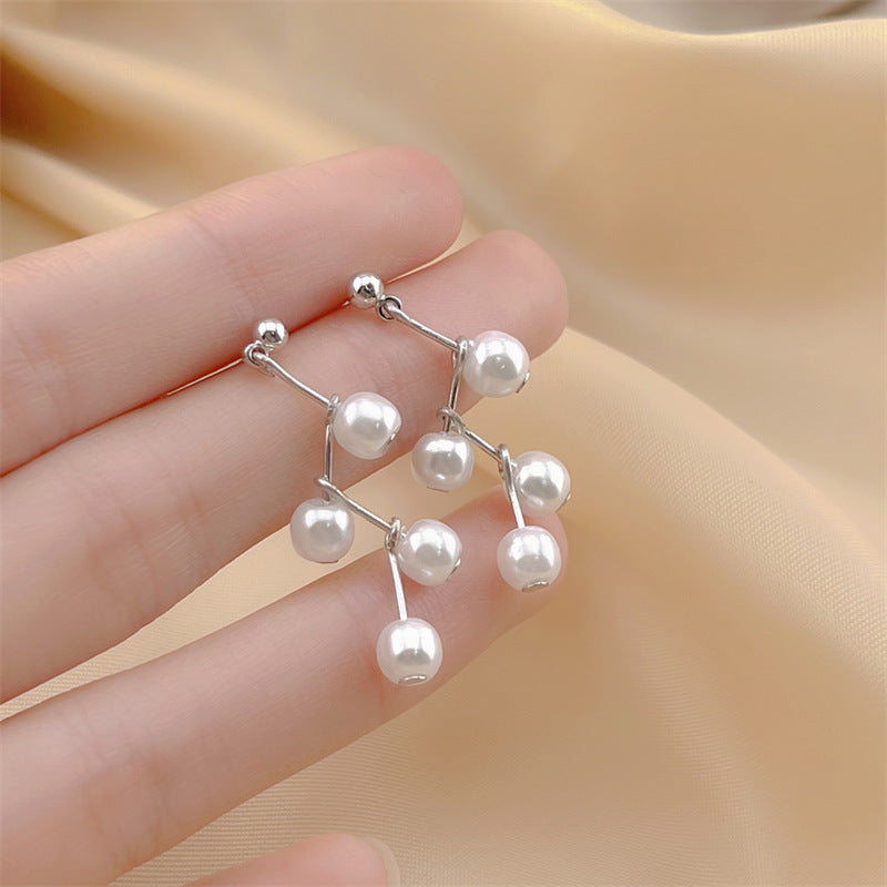 Elegant Bowknot Pearl Exquisite Design Personalized Earrings