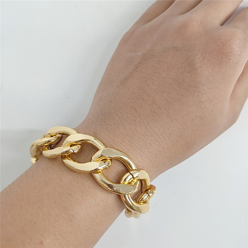 Fashion And Personality Large Metal Chain Bracelets