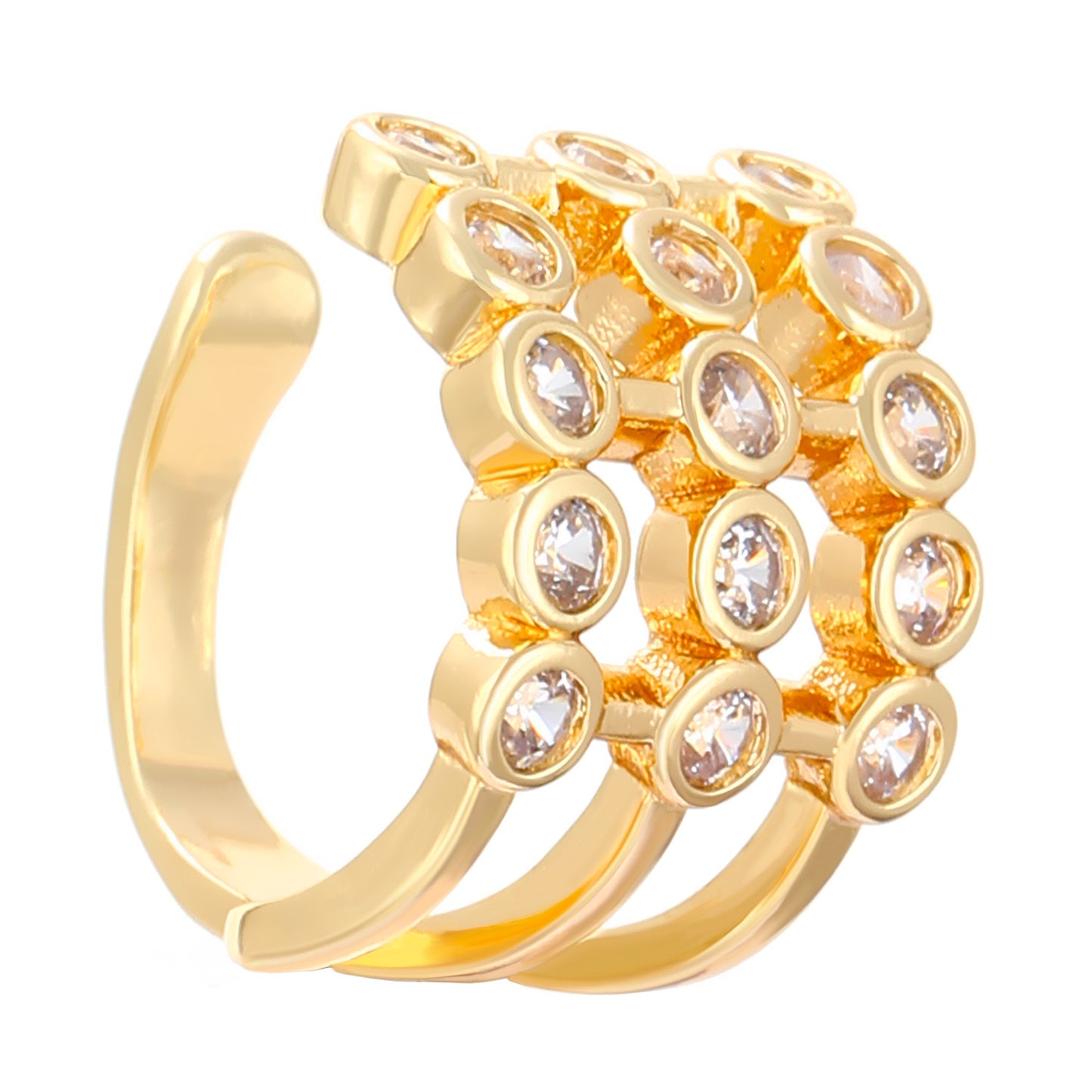 Single Zircon Unique Design Cold Wind Without Pierced Ears Fashion Ear Clip