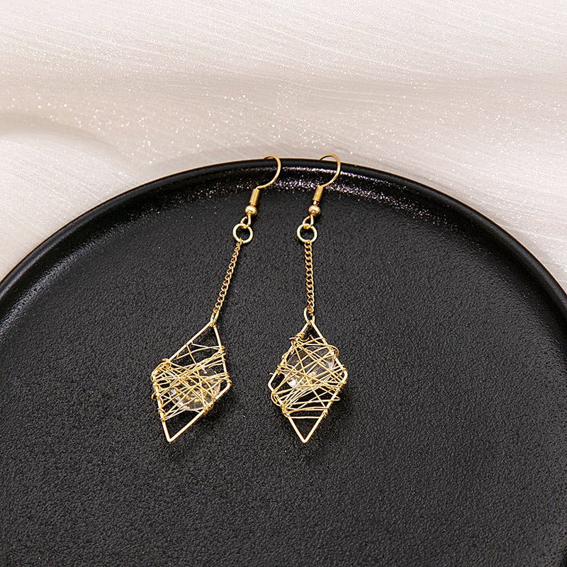Girly Heart Hollow Stars Heart-shaped Long Simple Geometric Rings