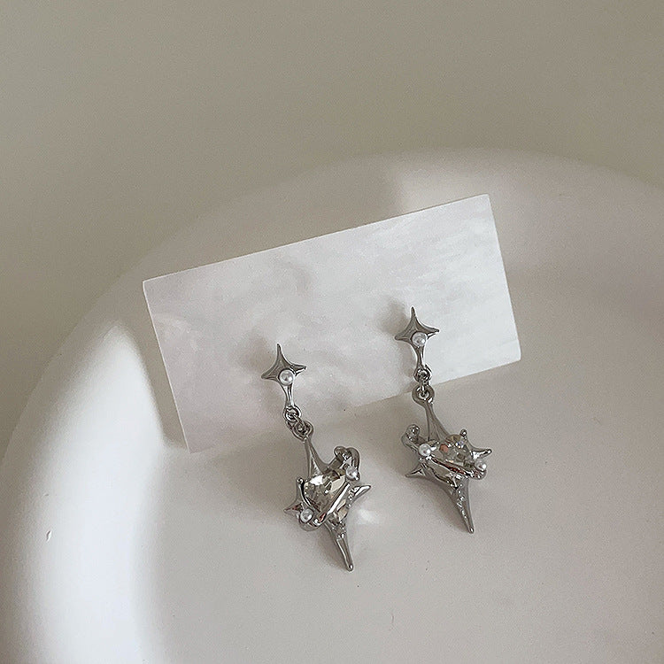 Women's Asterism For Niche Design Retro Personality And Earrings