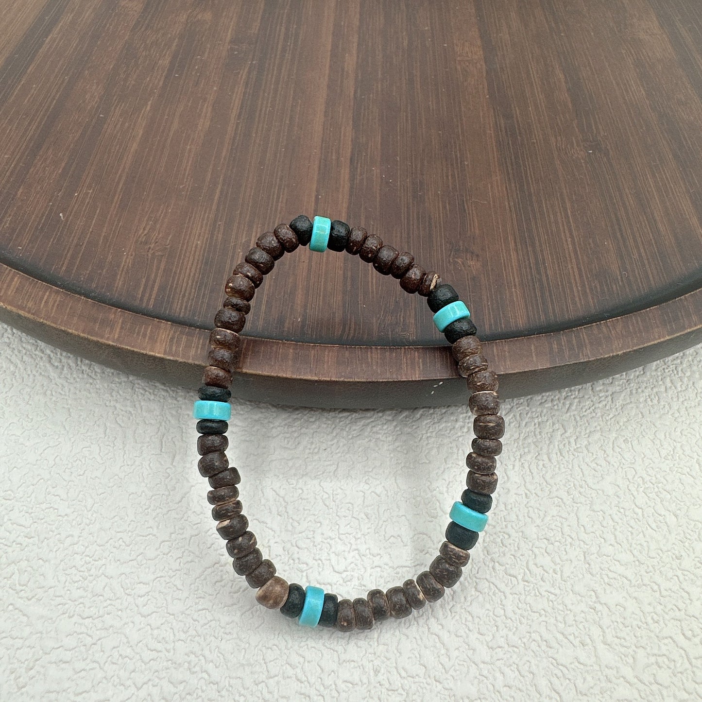 Men's Style Coconut Shell Wooden Bead Mixed Bracelets