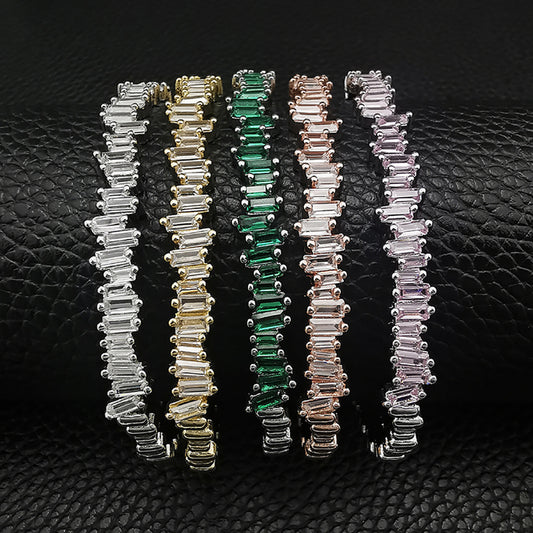 Women's Luxury Micro Inlaid Zircon Simple Hand Bracelets