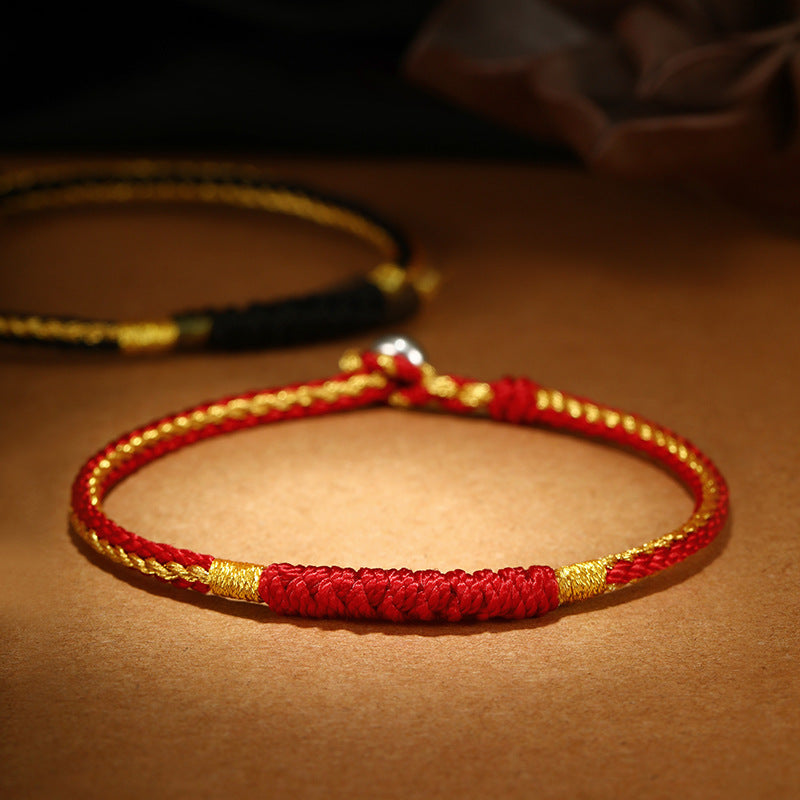 Carrying Strap Red Rope Couple Handmade Bracelets