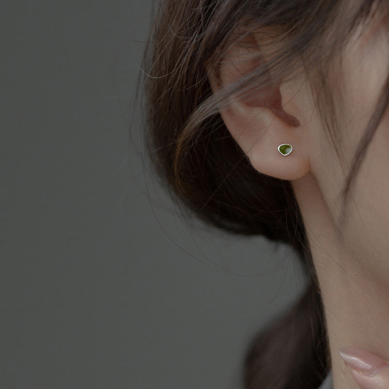Small Sweet Fresh Simple Geometric Triangle Ear Female Korean Rings