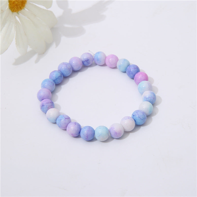 Broken Glass Beaded Female Finger Soft Beads Bracelets