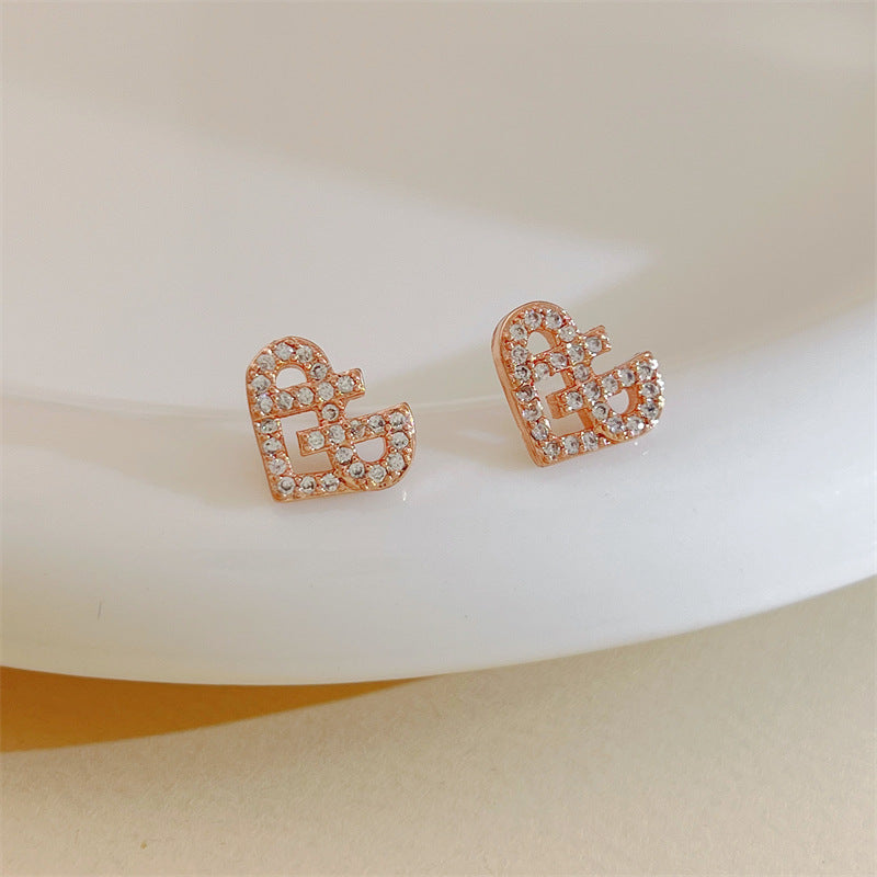 Trendy Niche Design Simple Cold Style High-grade Earrings