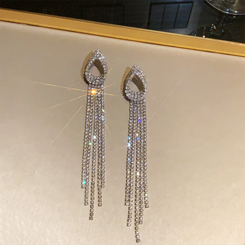 Long Fringe High-grade Light Luxury Temperament Earrings