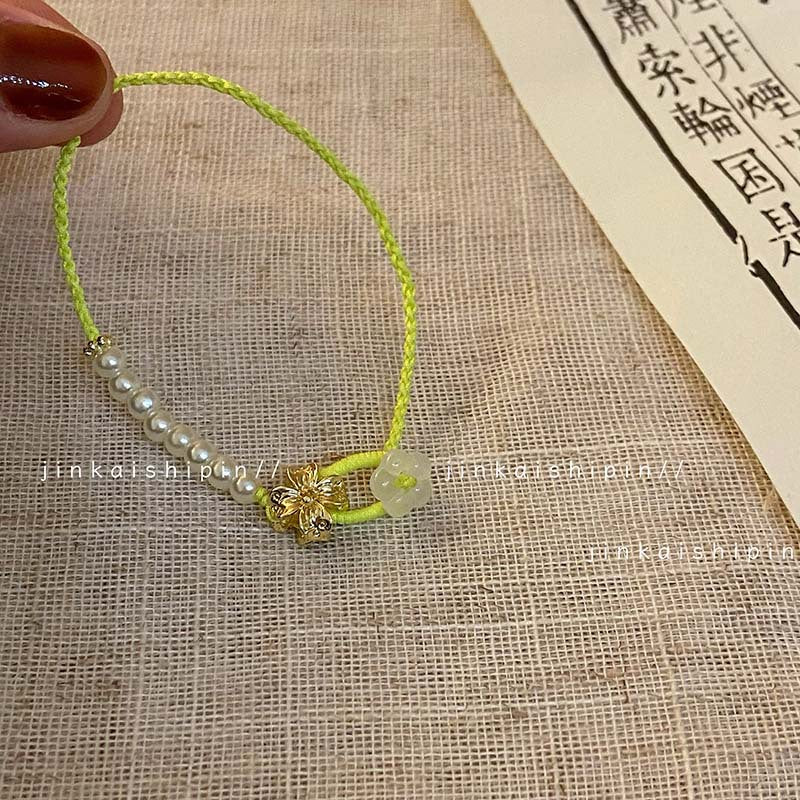 Women's Salt Ice Small String Rich Flower Fashionable Temperamental Good-looking Carrying Bracelet