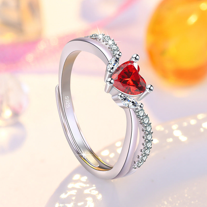 Finger Love Ruby Style Elegant And Rings