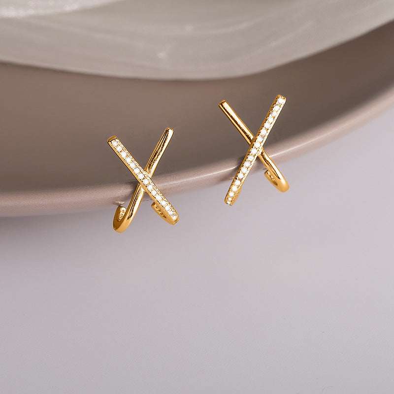 Women's Cross For Exquisite Refined Grace Full Earrings