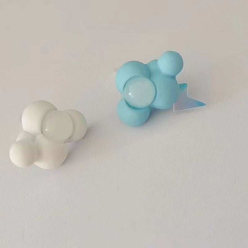 Simple Design High-grade Exquisite Cute Daily Cloud Ear Unique Sier Earrings