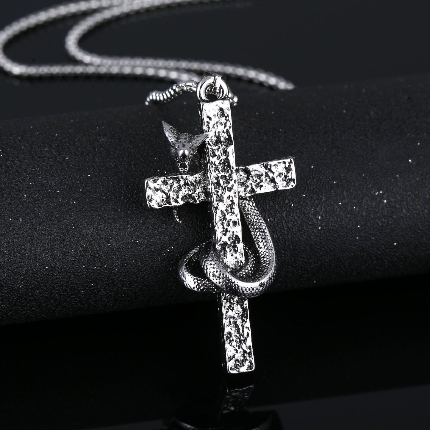 Men's Cross Sweater Chain Trendy Accessories Titanium Necklaces