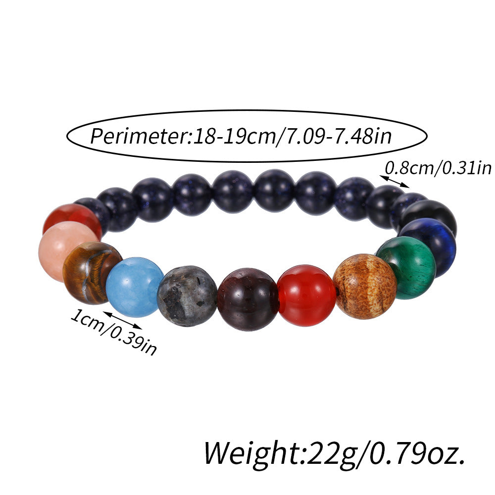 Eight Planets Blue San Starry Sky Bracelets