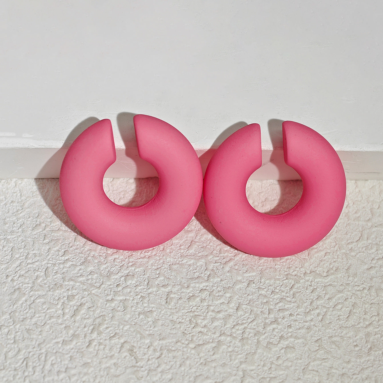 Acrylic Candy Color Matte Simple Design Ear Clip