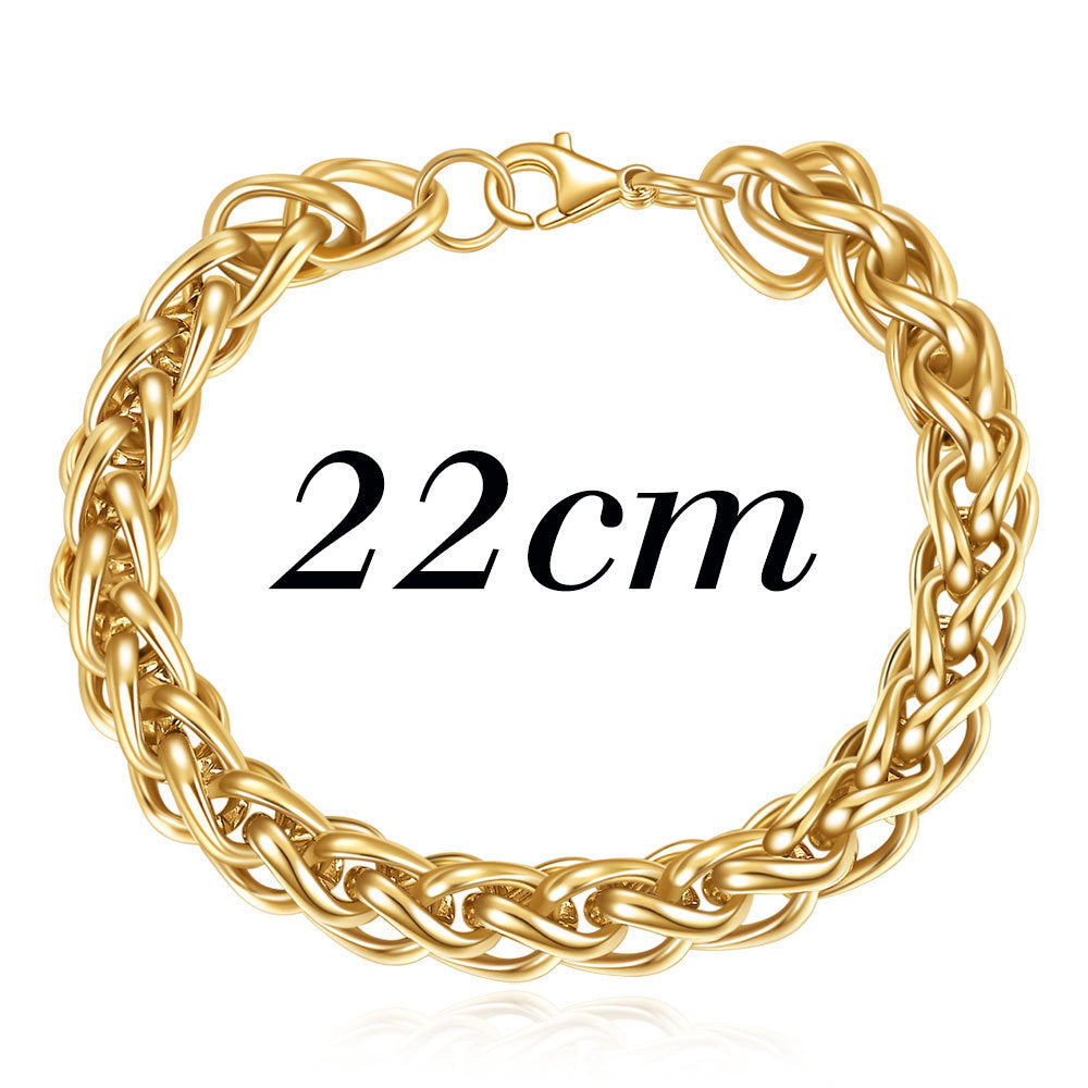 Men's Stainless Steel Basket Chain Color Fashion Bracelets