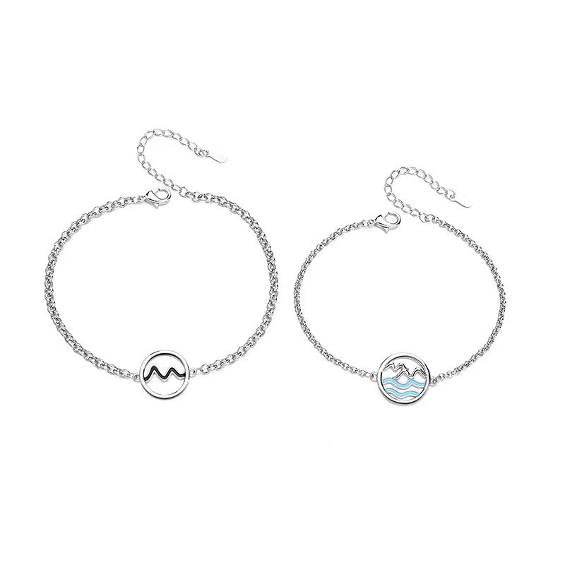 Women's & Men's & Design Wave Mountain Sea Gift Bracelets