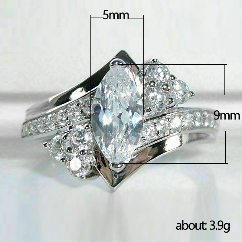 Women's Elegant Yi Ma Zircon Accessories Rings