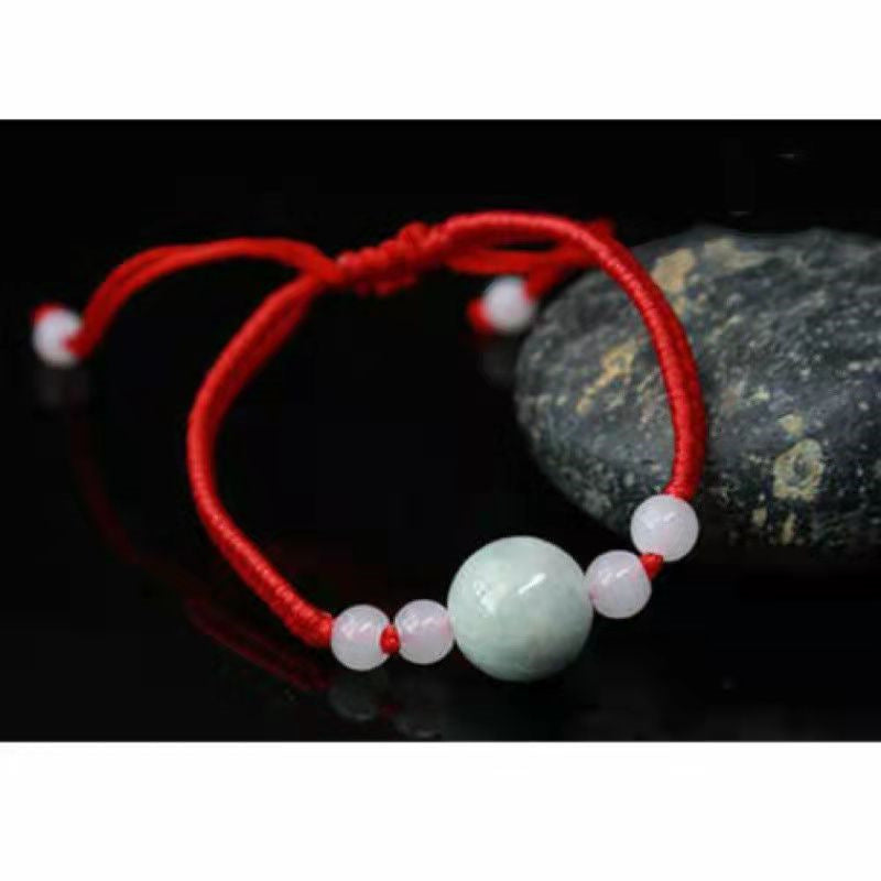 Red Rope Braid Jade Multiple Options Bracelets