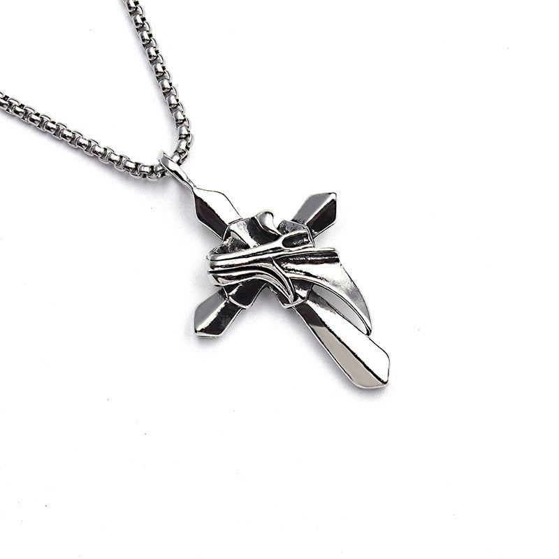 Men's Punk Titanium Steel Skull Personality Retro Domineering Necklace
