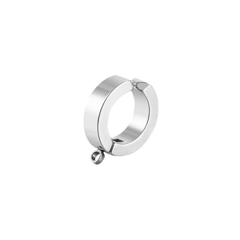 Pretty Men's Stainless Steel Earclip Welding Rings