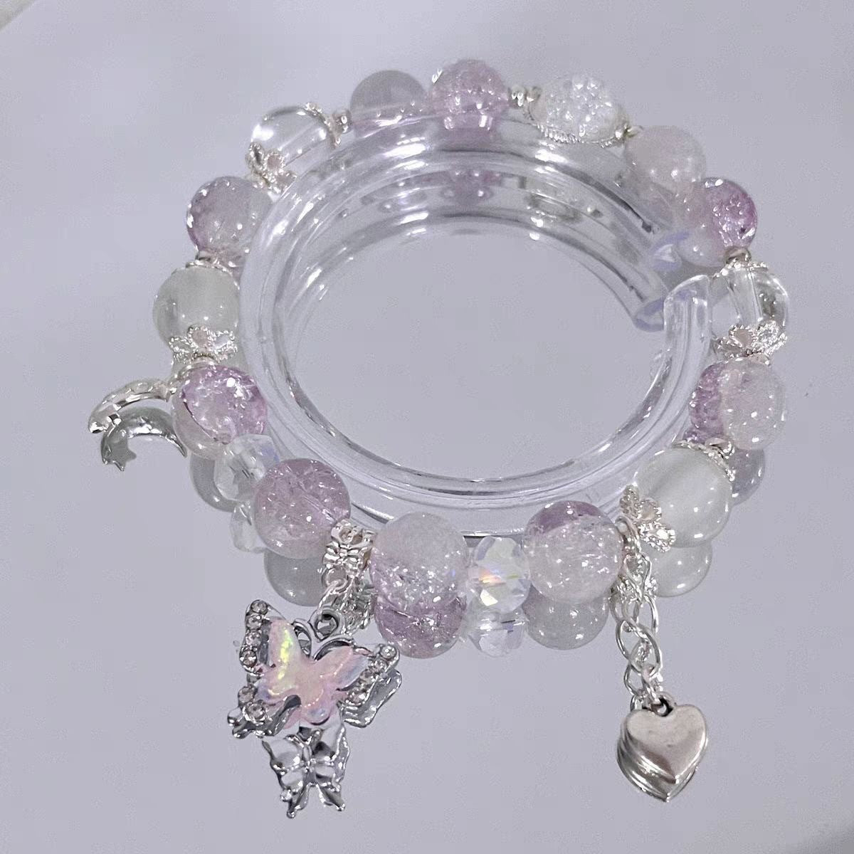 Sweet Butterfly Beaded Design Female Gift Bracelets