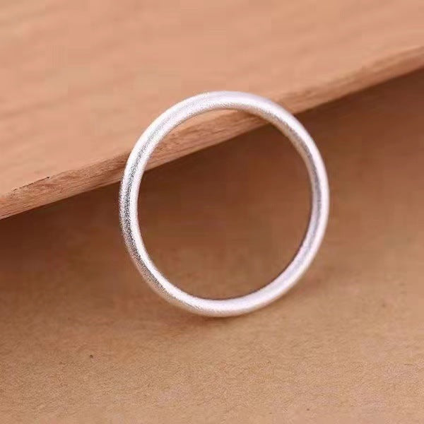 Women's Ancient Sier Iii Simple Sterling Trendy Rings