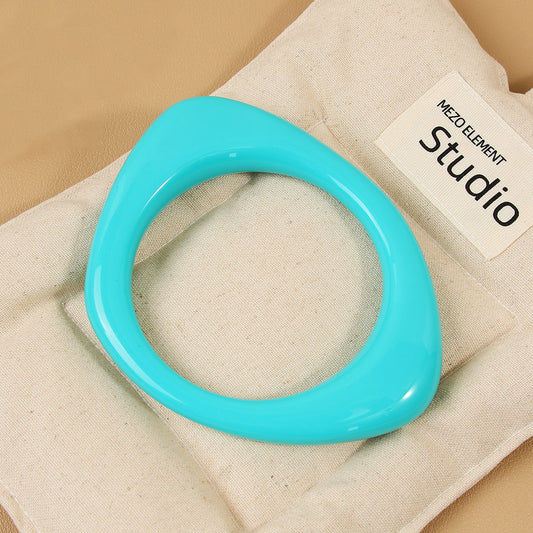 Geometry Pattern Irregular Resin Female Macaron Bracelets