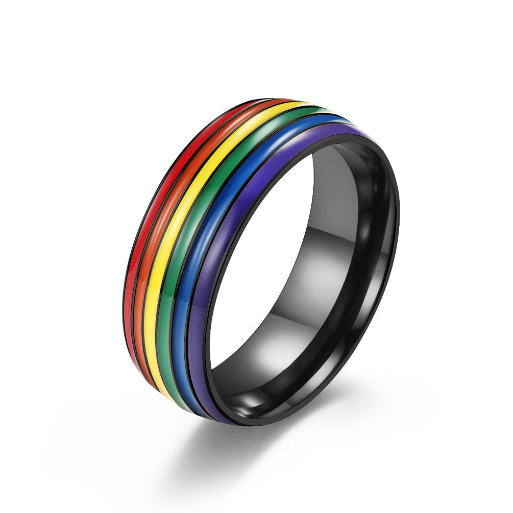 Gay Lala Titanium Steel Niche Personality Rings