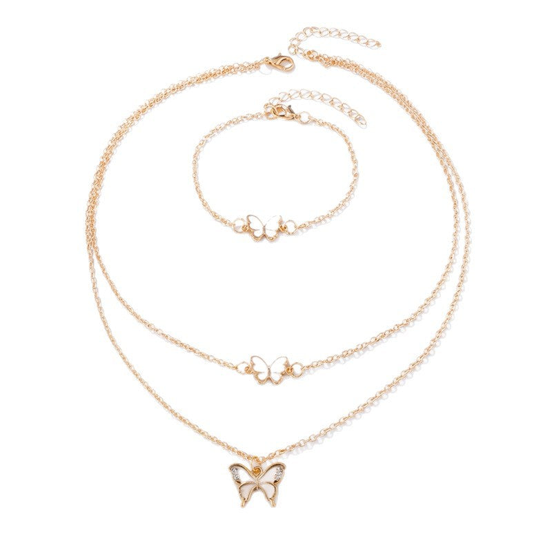 Exquisite Light Luxury Butterfly Niche High Necklace