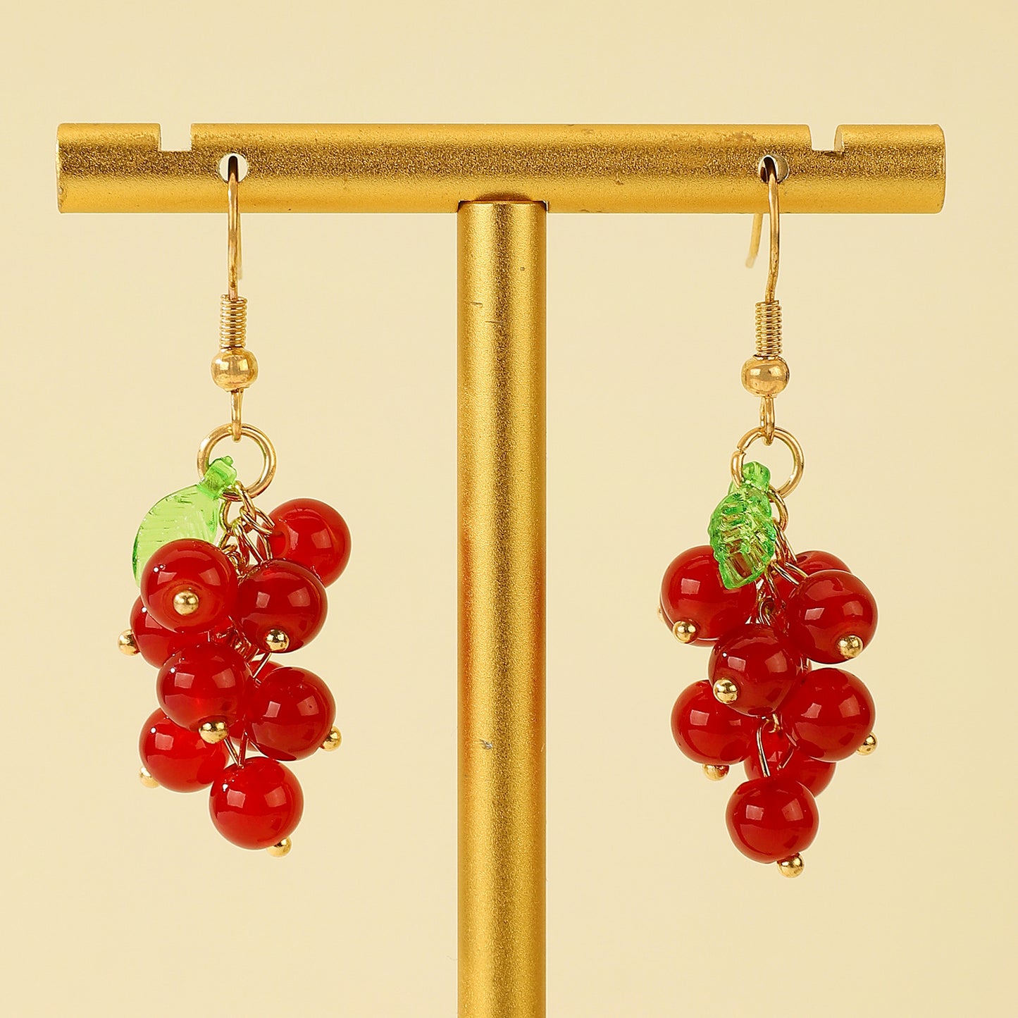 Fresh Grape Long Tassel Mori Eardrops Female Sweet Purple Earrings
