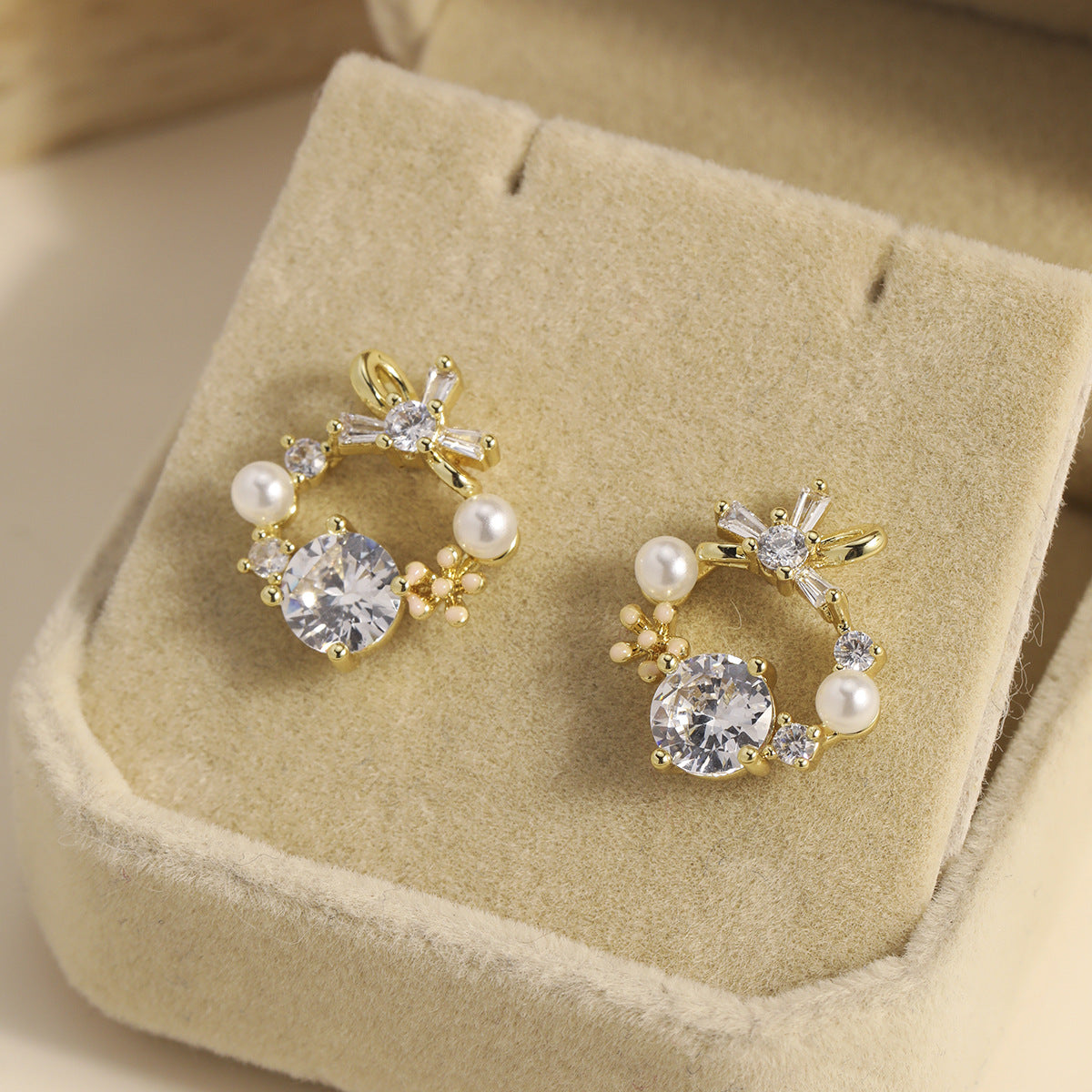 Style Garland Bow Special Interest Light Rings
