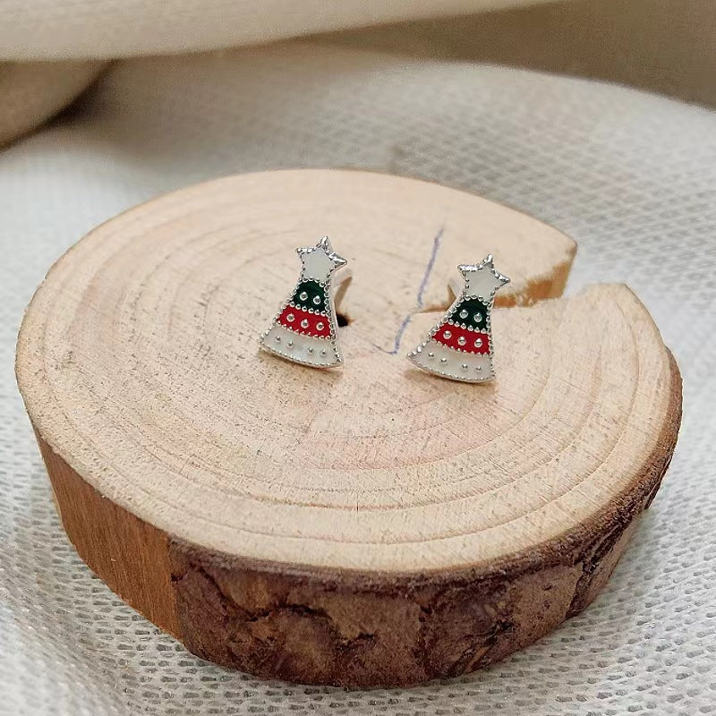 Mini Ear Tree Sweet Cute Female Earrings