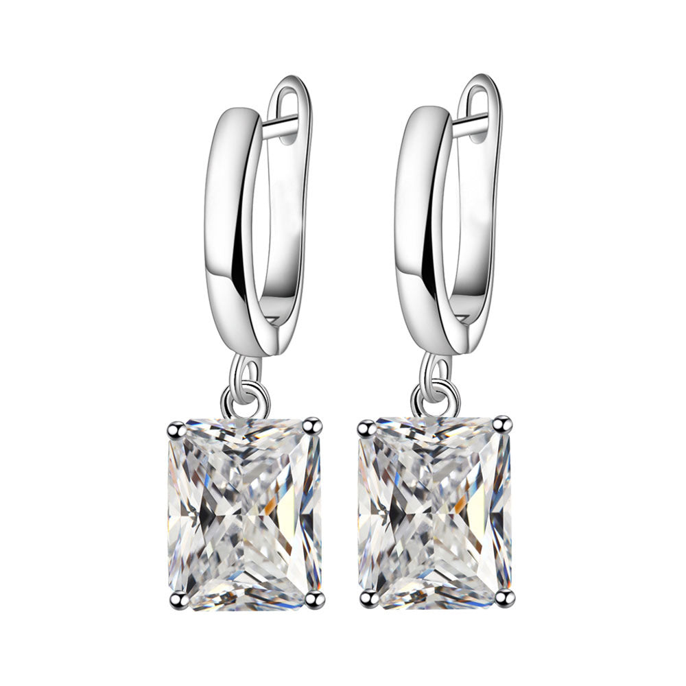 Romantic Fashion Rectangular Female Personality Square Ear Necklaces
