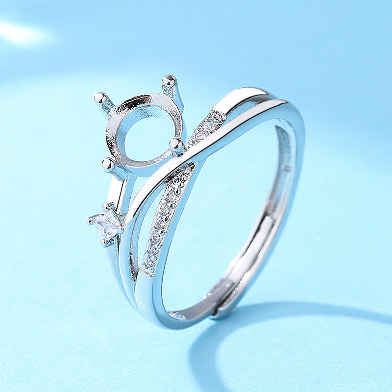 Women's Open Setting Empty Holder Inset More Sizes Imitation Rings