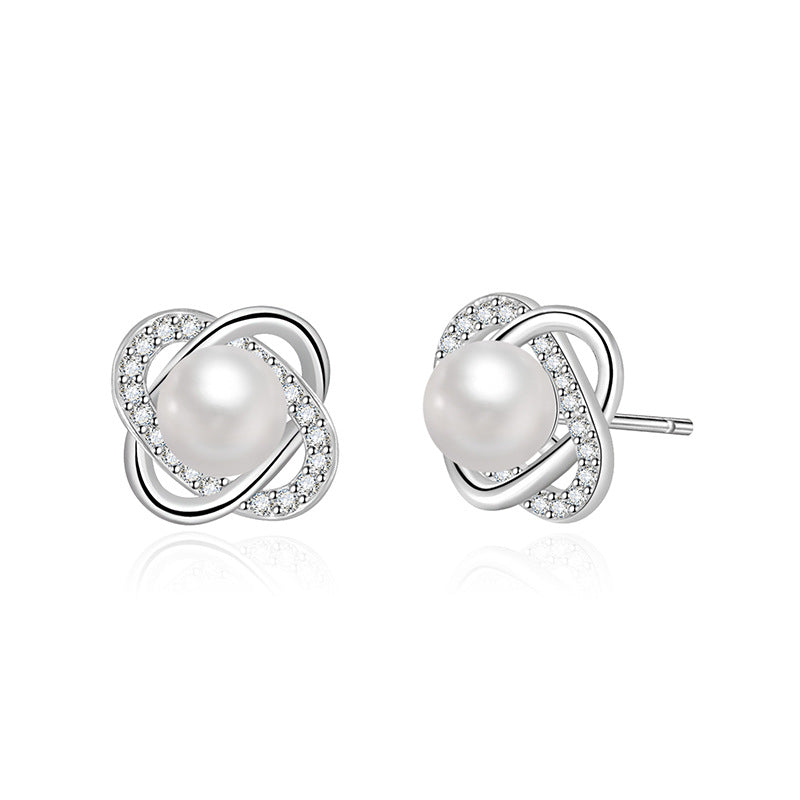 Boucles d'oreilles femme cercle imitation perle capricieuse et personnalisée