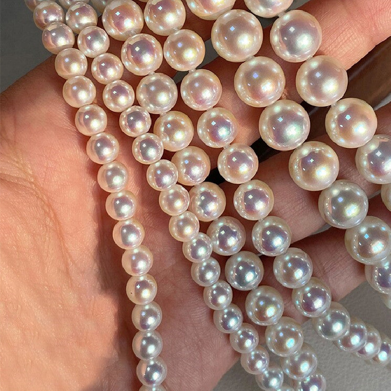 Aurora Mirror Pearl Artificial Pink Sky Necklace