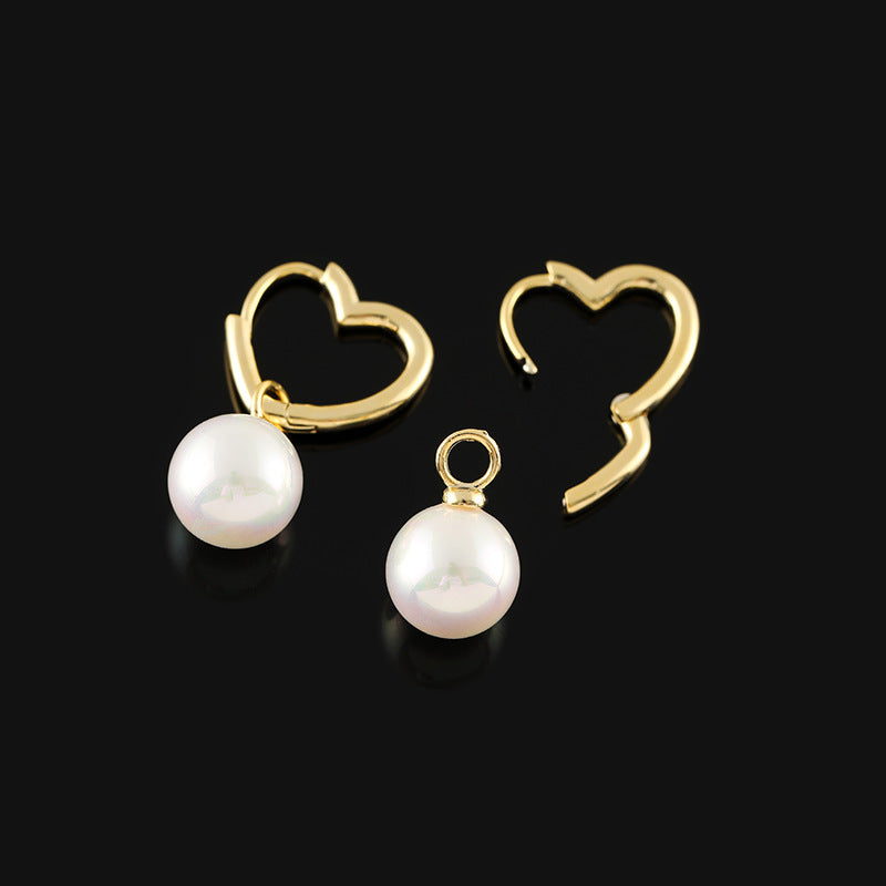 Love Pearl Exquisite Heart-shaped One-piece Mosquito Rings