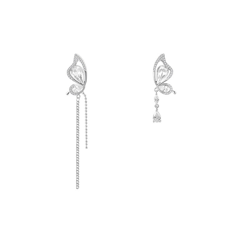 Women's Butterfly Light Luxury Minority Design Auricular Cold Earrings