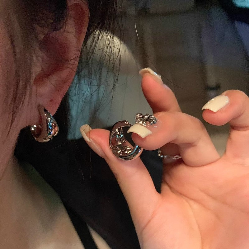 Niche Design Advanced Cold Wind Trendy Circle Ear Buckle
