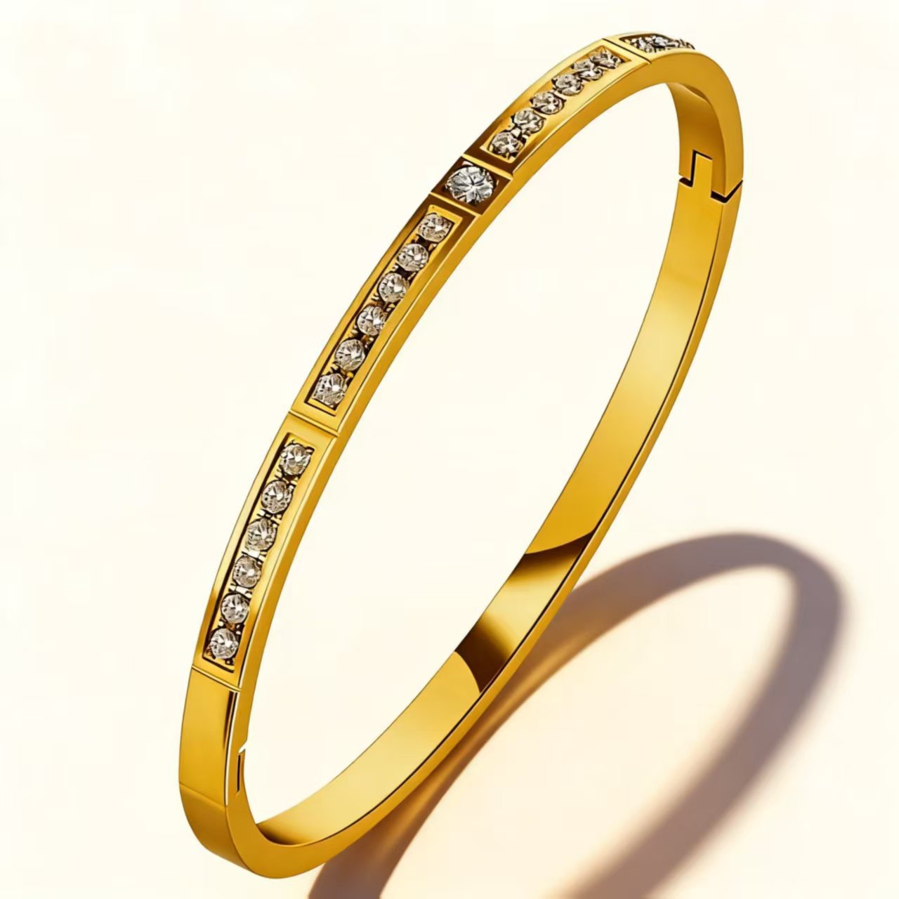 Titanium Steel Female Diamond High-grade Stainless Bracelet