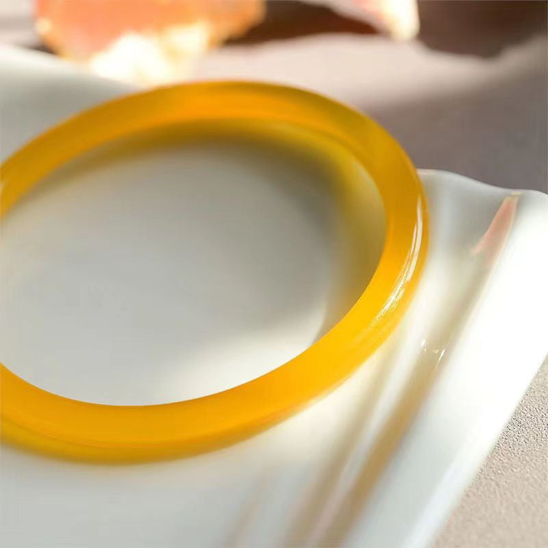 Step Glass Imitation Jade Jingle Unknown Spring Retro Girlfriends Bracelets