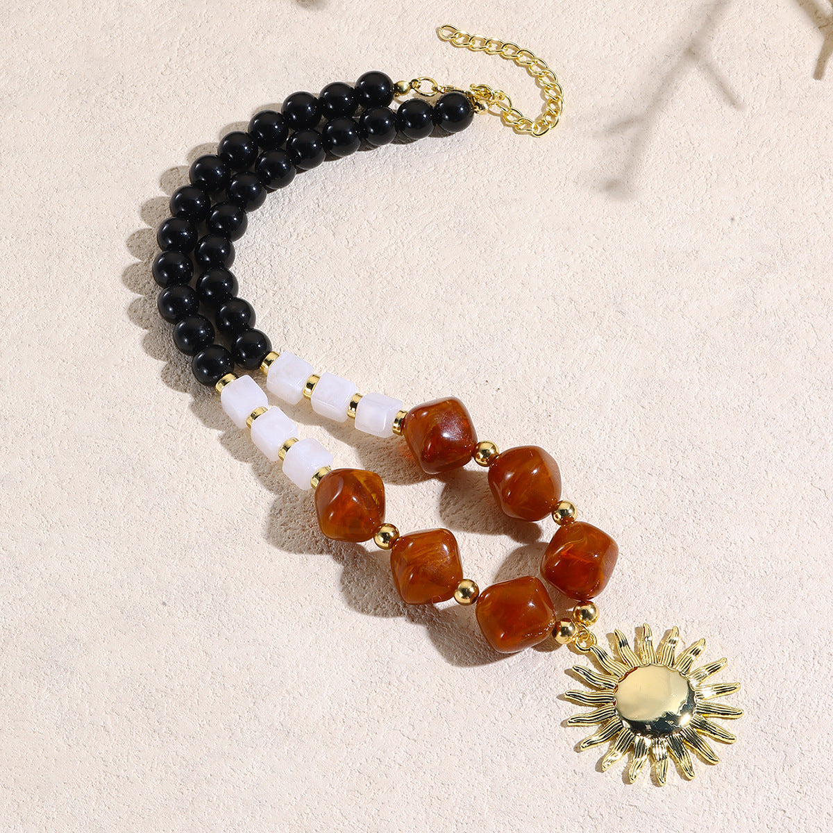 Acrylic Bead Bohemian Crystal Niche High-grade Necklace