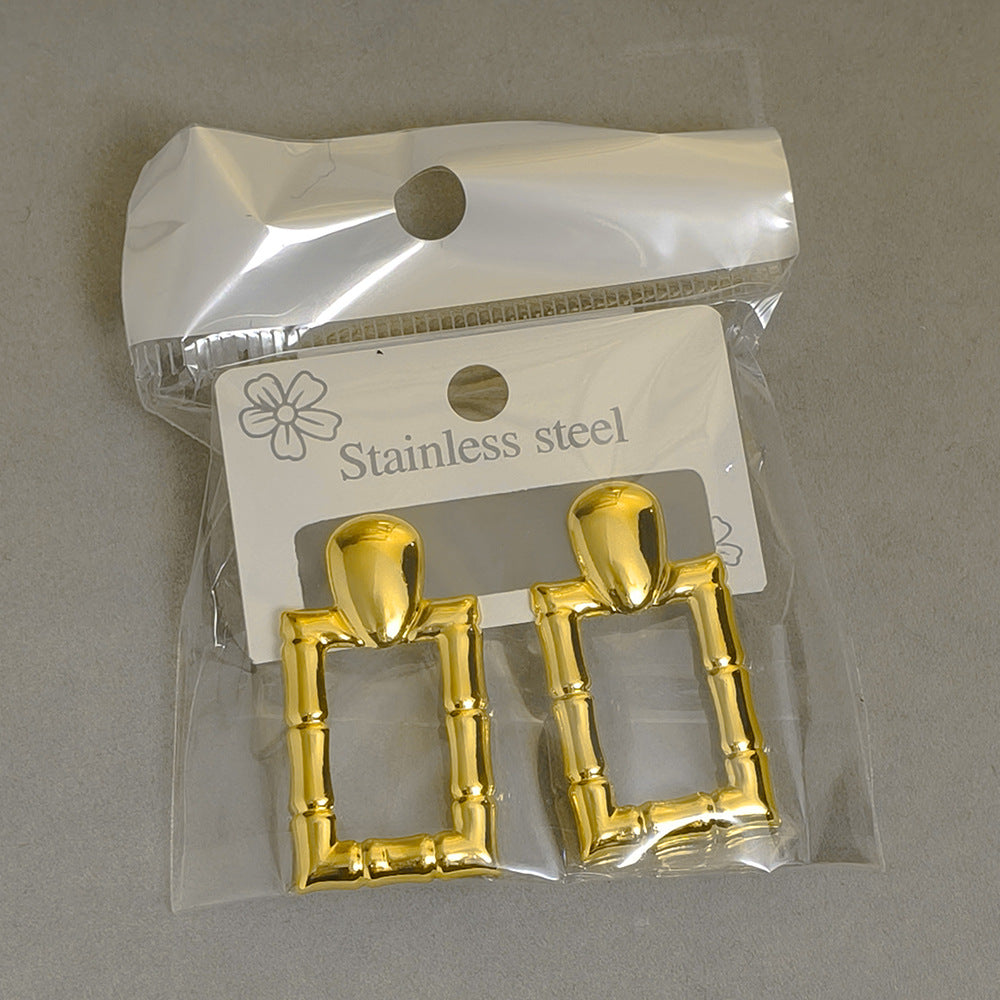 High-grade Fashionable Personalized Starfish Geometric Heart Shape Stud Earrings